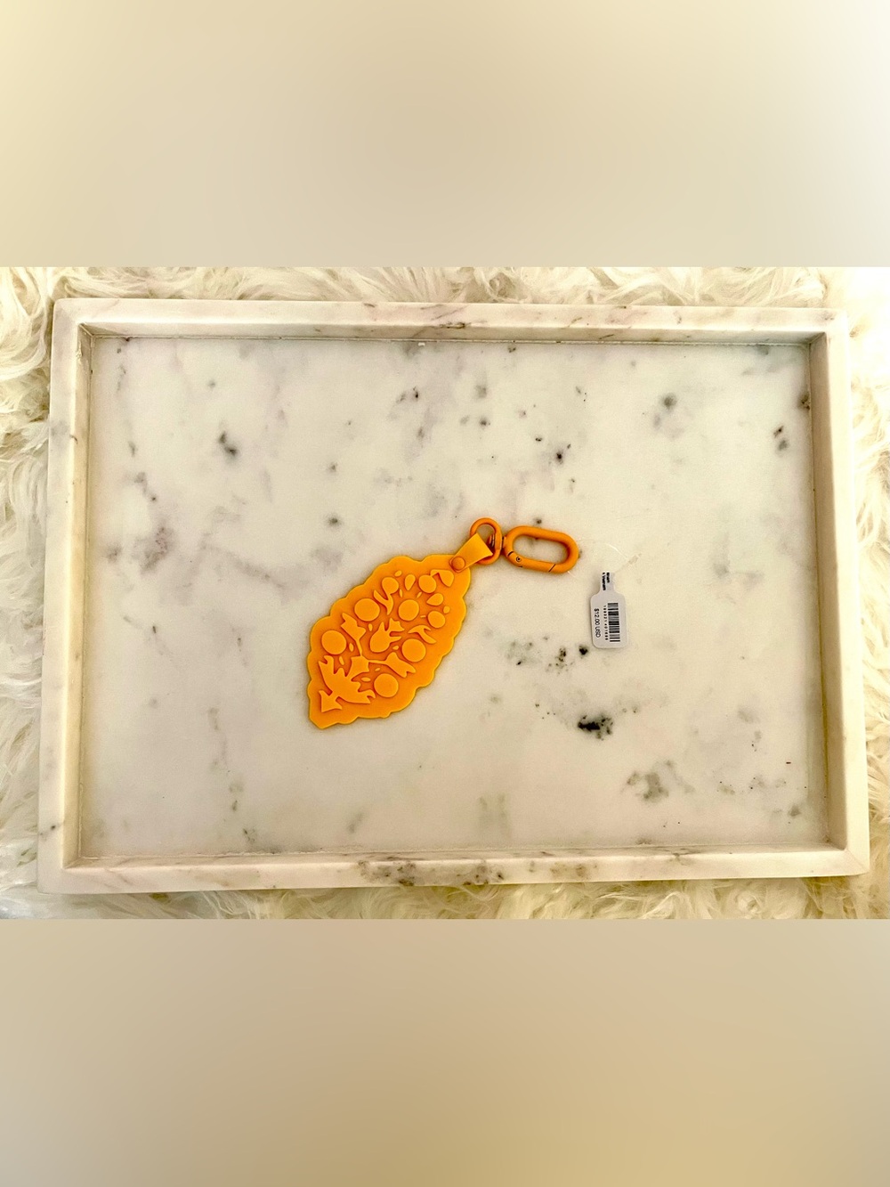 Free People Movement Silicone Buti Keychain in Papaya